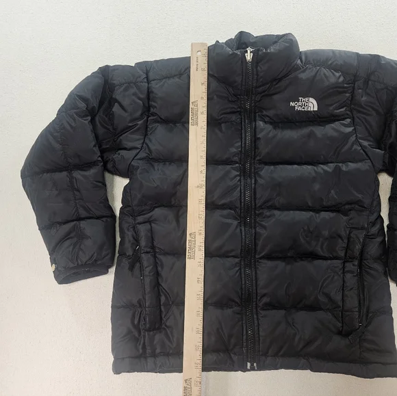 The North Face 550 Down Jacket Boys M 10/12 Black Puffer - Picture 5 of 9